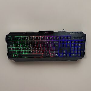 MSI K322 Wired RGB Gaming Keyboard Full Size S11-04US20S-HH9 Black TESTED